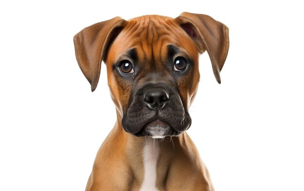 Puppy Dog on white background AI