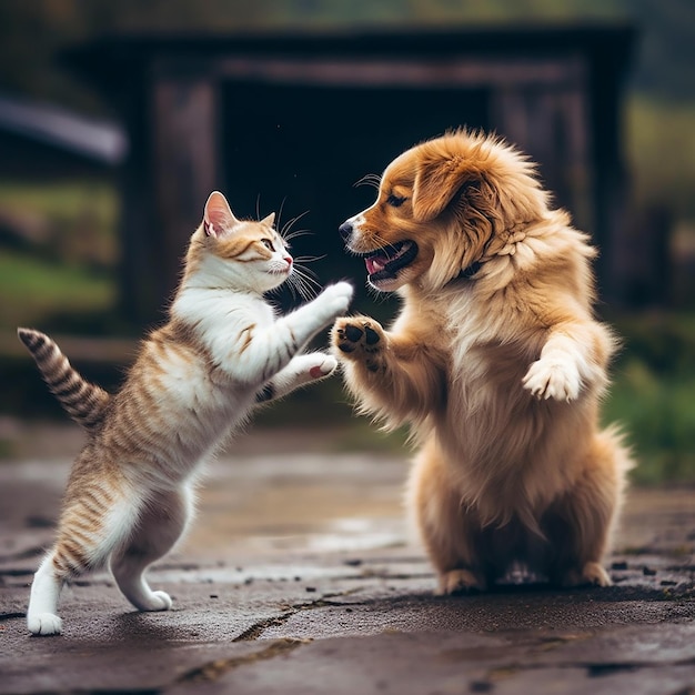 子犬と子猫