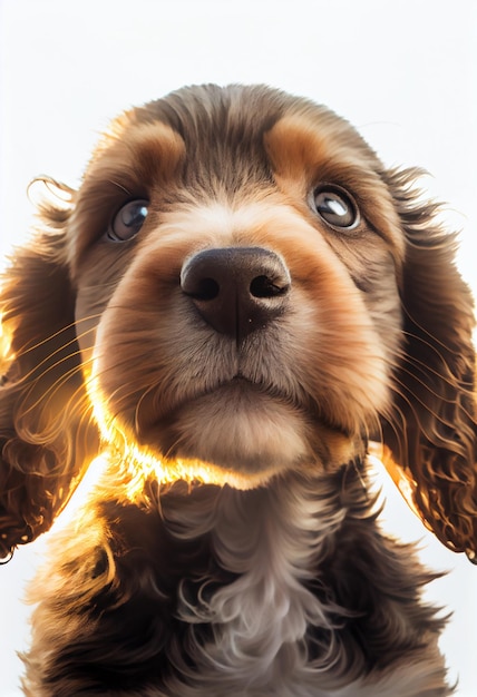 Puppy taking a selfie AI Generated