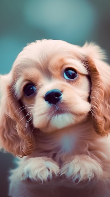 A puppy with a black nose and a white nose.