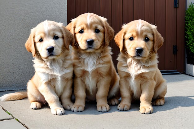 Foto pups van golden retriever
