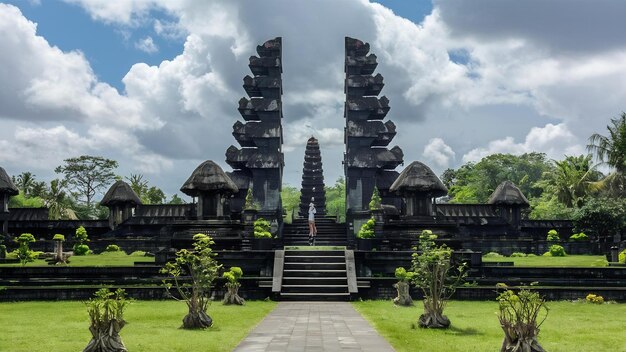 Photo pura taman ayun temple in bali indonesia