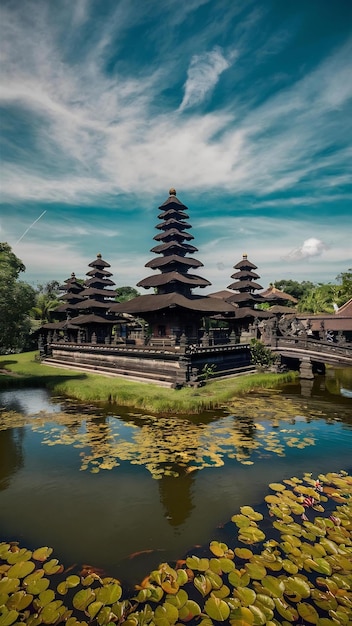 인도네시아 발리 에 있는 푸라 타만 아<unk> 사원