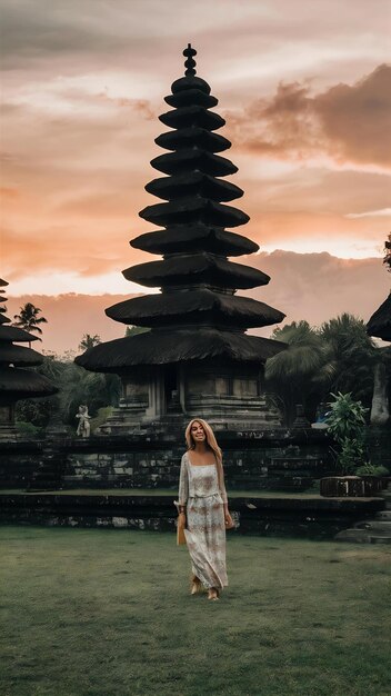 Pura taman ayun temple in bali indonesia