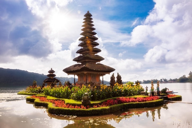 Pura Ulun Danu Bratan hindu temple on Bali island Indonesia