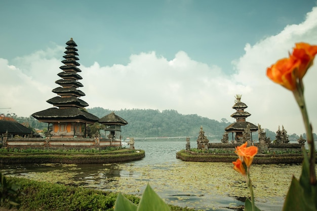 Pura Ulun Danu Bratan temple in Bali Indonesia