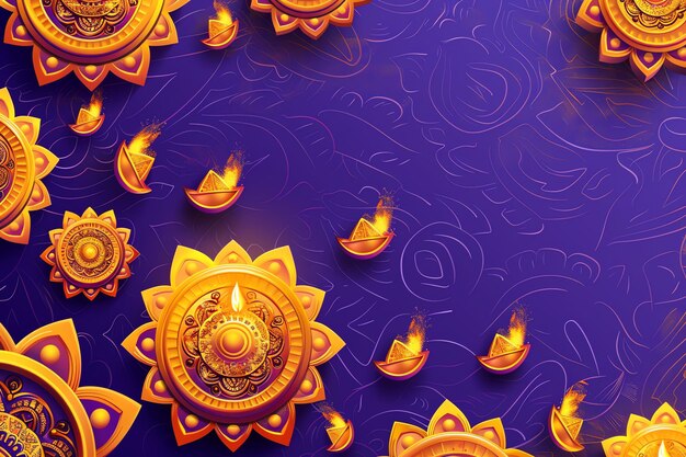 Photo puran poli diwali background for greeting card