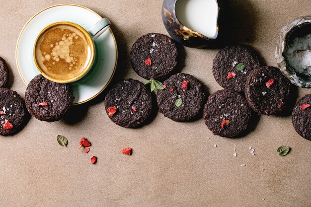 Pure chocolade gezouten koekjes