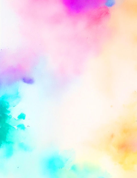 Photo pure watercolor gradient colorful background