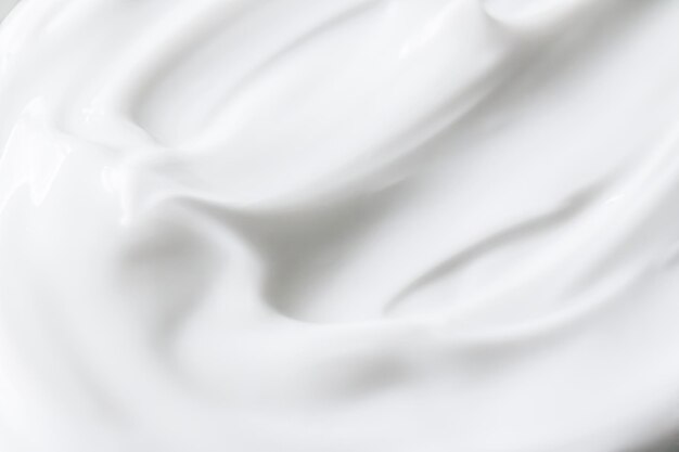 Pure white cream texture as abstract background food substance or organic cosmetic