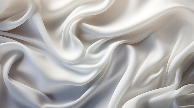 pure white satin fabric HD 8K wallpaper Stock Photographic Image