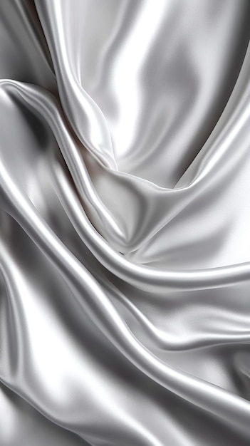 pure white satin fabric