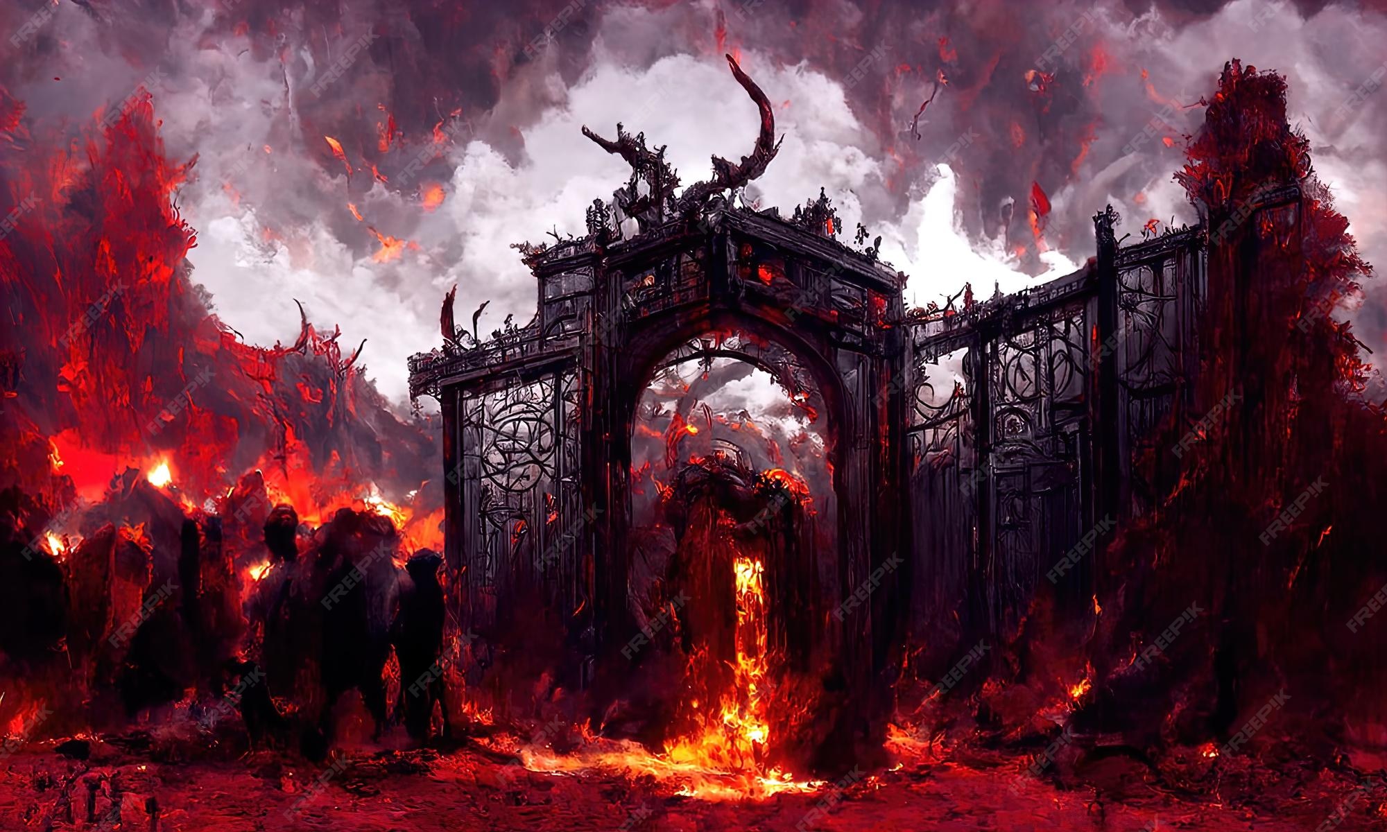 gates of hell background