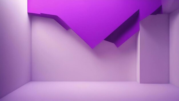 Purple abstract background with a white wall and a purple background