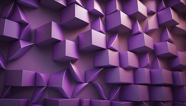 Purple abstract geometric pattern shape background AI Generated