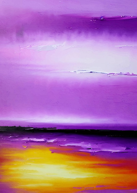 Purple abstract painting