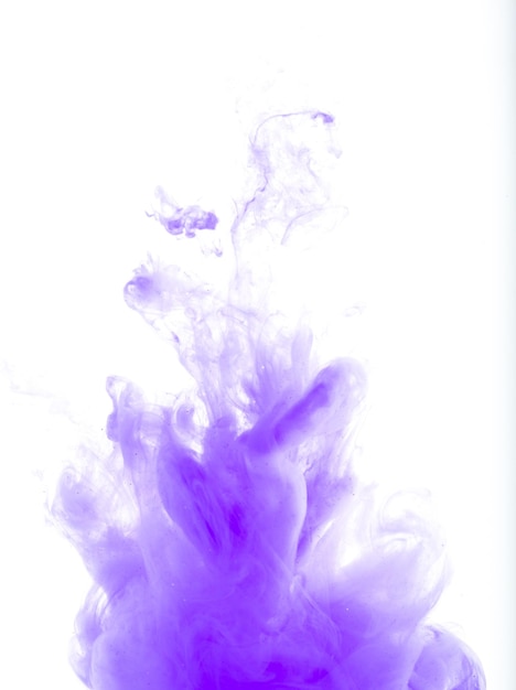 Purple acrylic color in water