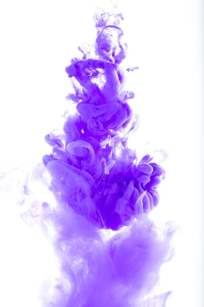 Purple acrylic color in water