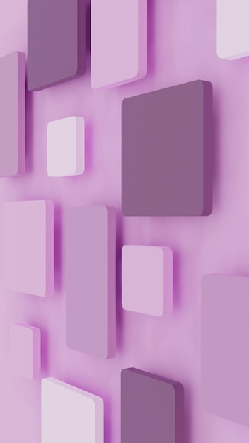 Purple background in the style of minimalism 3D illustration