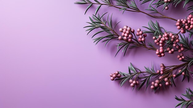 A purple background with a bunch of pine cones on it