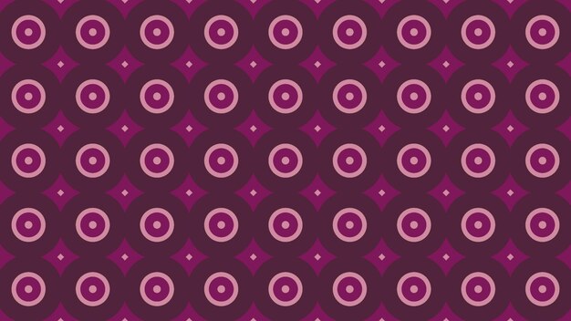 A purple background with circles and a pink circle.
