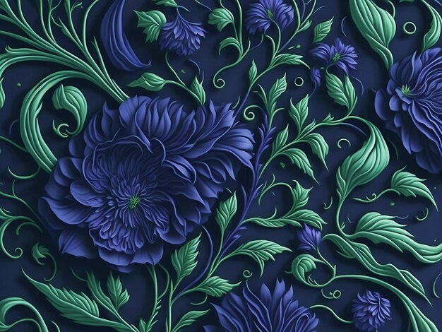 Purple background with flower purple flower wallpaper Generative Ai