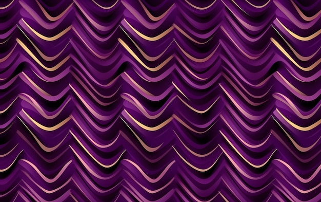 Purple background with a gold pattern.