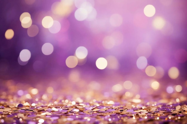 purple background with golden glitter