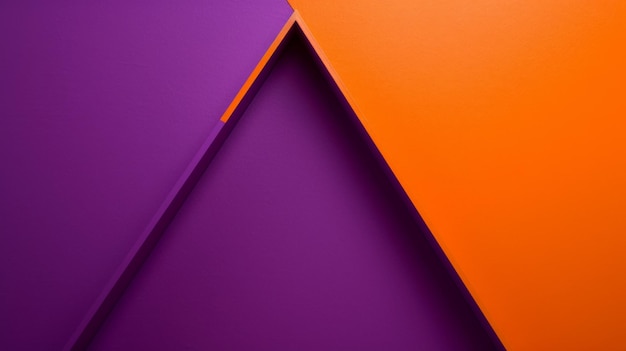 purple background with an orange triangle in the middle space for copy