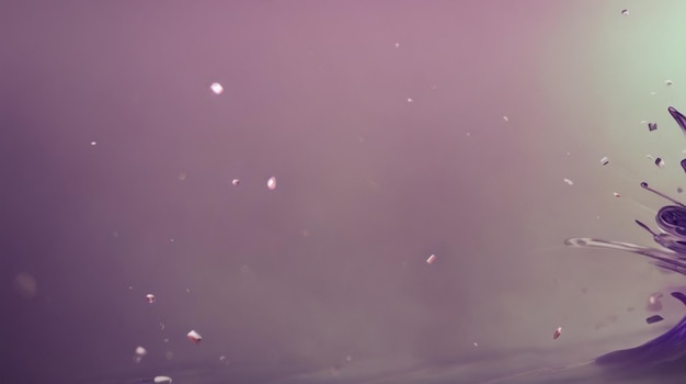 A purple background with a pink background and a white speck of snow in the air.