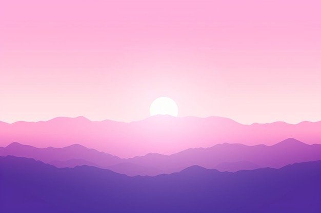 Photo purple background with sunset gradient