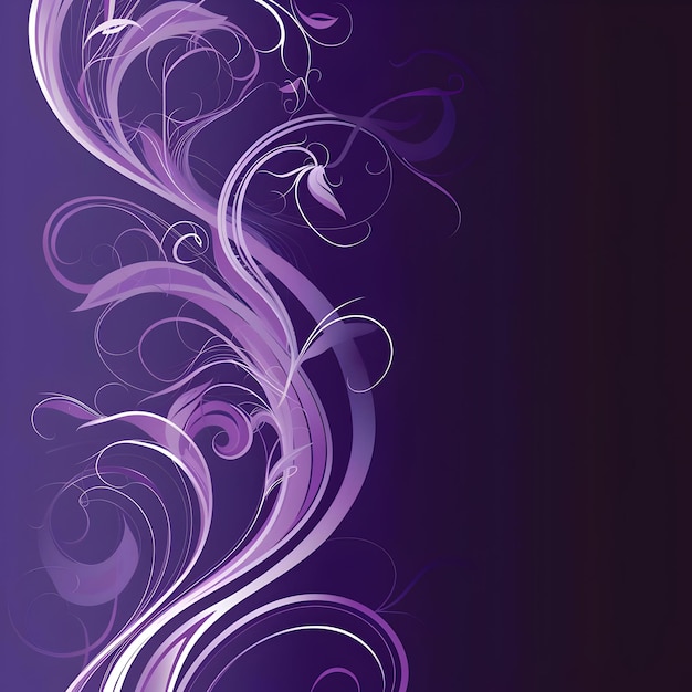 Purple background with a swirly design