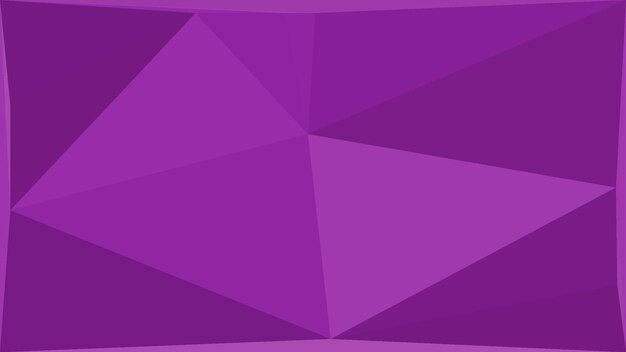 a purple background with a white triangle on the bottom.