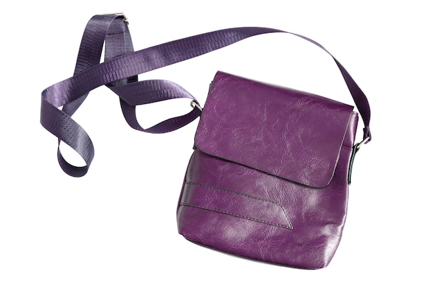 Purple bag isolated