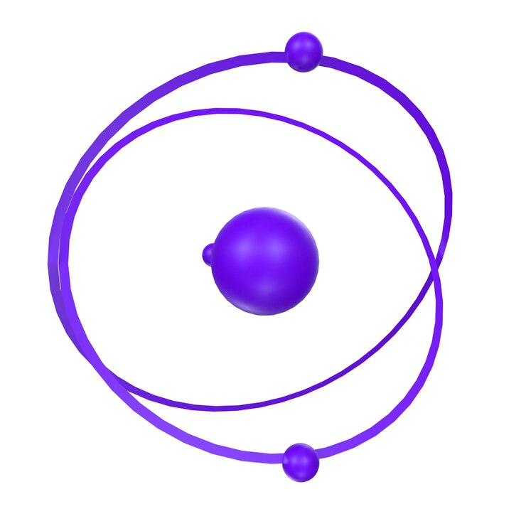 Photo a purple ball shaped object with a ball around it.