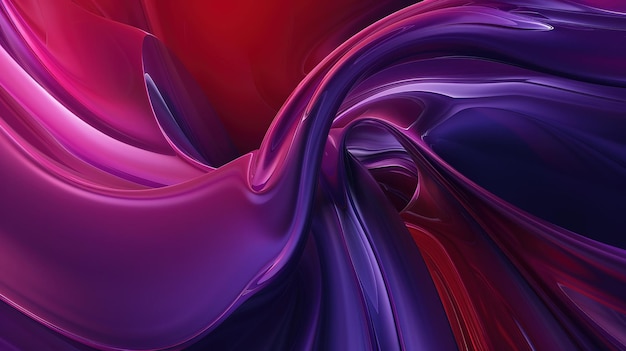 Фото Фиолетово-черные оттенки в вихре абстрактный жидкий шелковый рисунок кривая динамическая жидкая жидкая обои