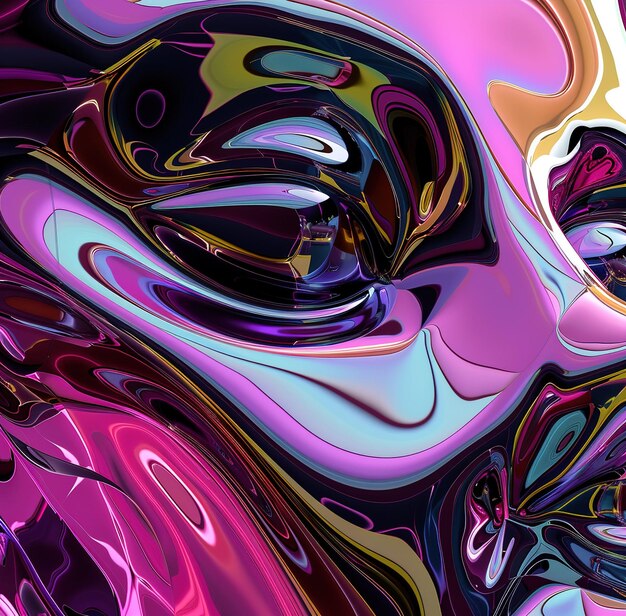 Photo purple black hues in a swirling abstract liquid silk pattern curve dynamic fluid liquid wallpaper