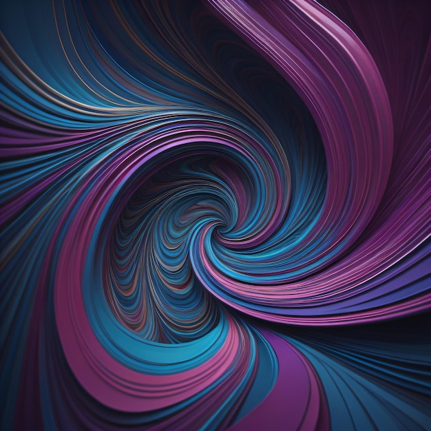 A purple and blue abstract background with a spiral pattern.