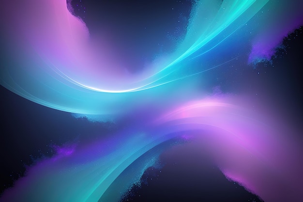 Фиолетовый и синий абстрактный фон с вихрем света.
