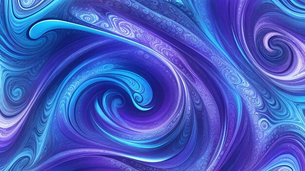 紫と青の抽象的な背景に 巻きがある