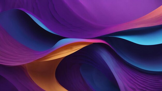 A purple and blue abstract background with a wave design