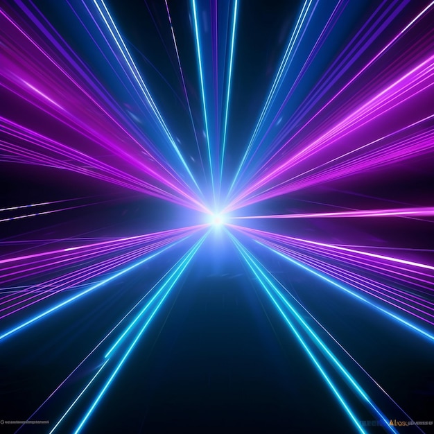 a purple and blue abstract image of a starburst