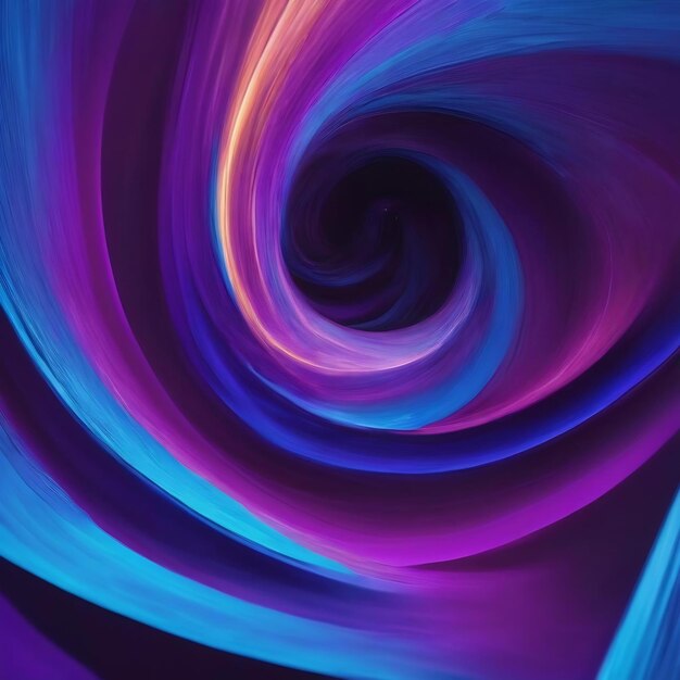 Purple and blue background with a swirl of light