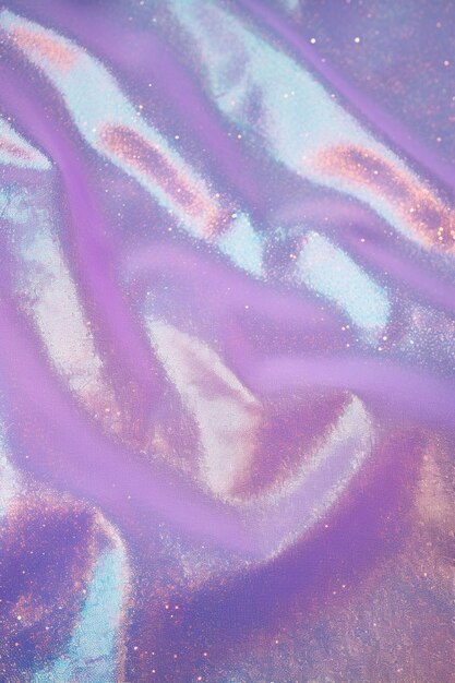 Photo purple and blue fabric with a swirl pattern on it generative ai