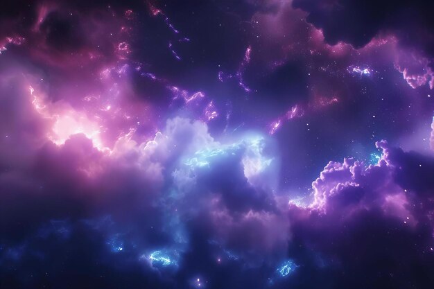 Purple and Blue Galaxy Universe