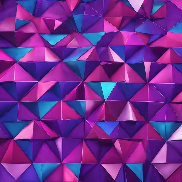 Purple and blue geometric background with a triangle pattern