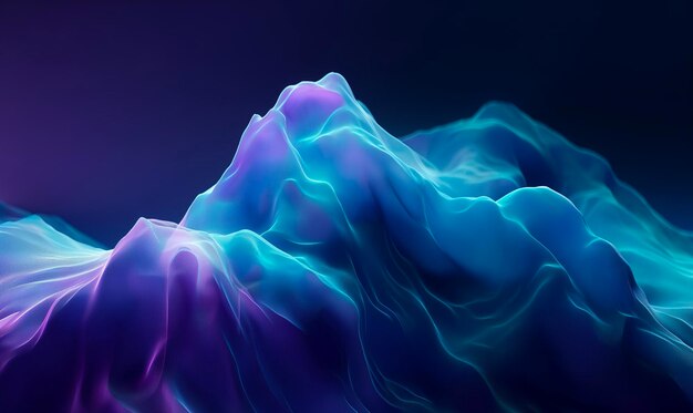 a purple and blue image of a wave that is purple and blue