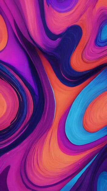 Purple blue navy neon fluid poster illustration with abstract texture trendy wallpaper