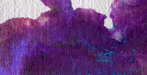 A purple and blue paint with a white background
