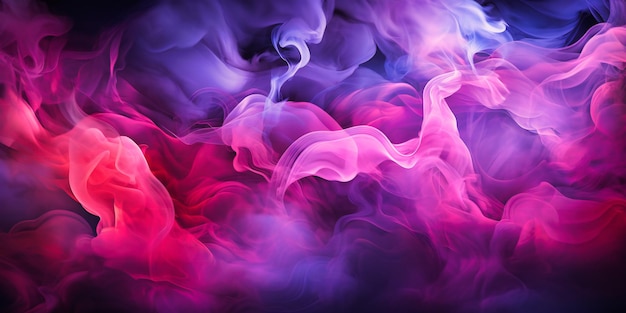 purple and blue smoke at the background